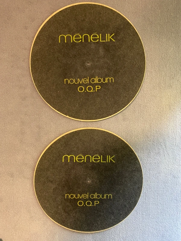 2 Feutrines "Ménélik" pour platines vinyles (Slipmat)