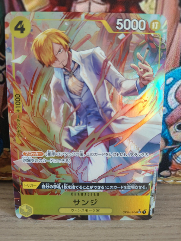 Card game one piece sanji op04-104