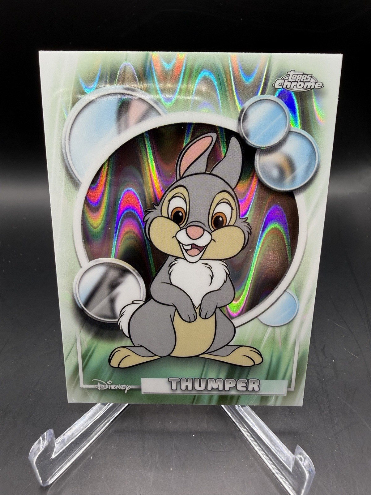 2026 Topps Chrome Disney Thumper Raywave Refractor
