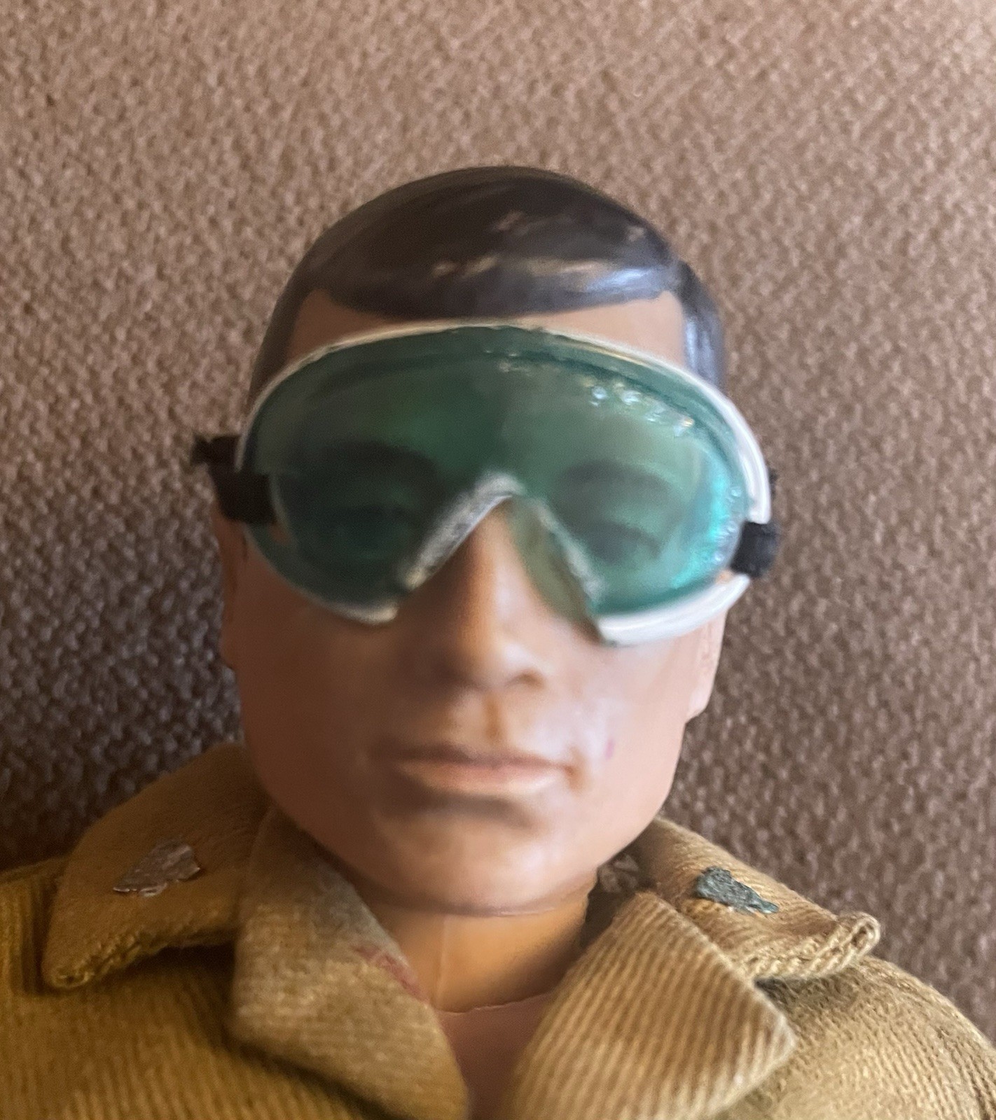 VINTAGE ACTION MAN ORIGINAL WHITE RIMMED GOGGLES ACCESSORY ORIGINAL