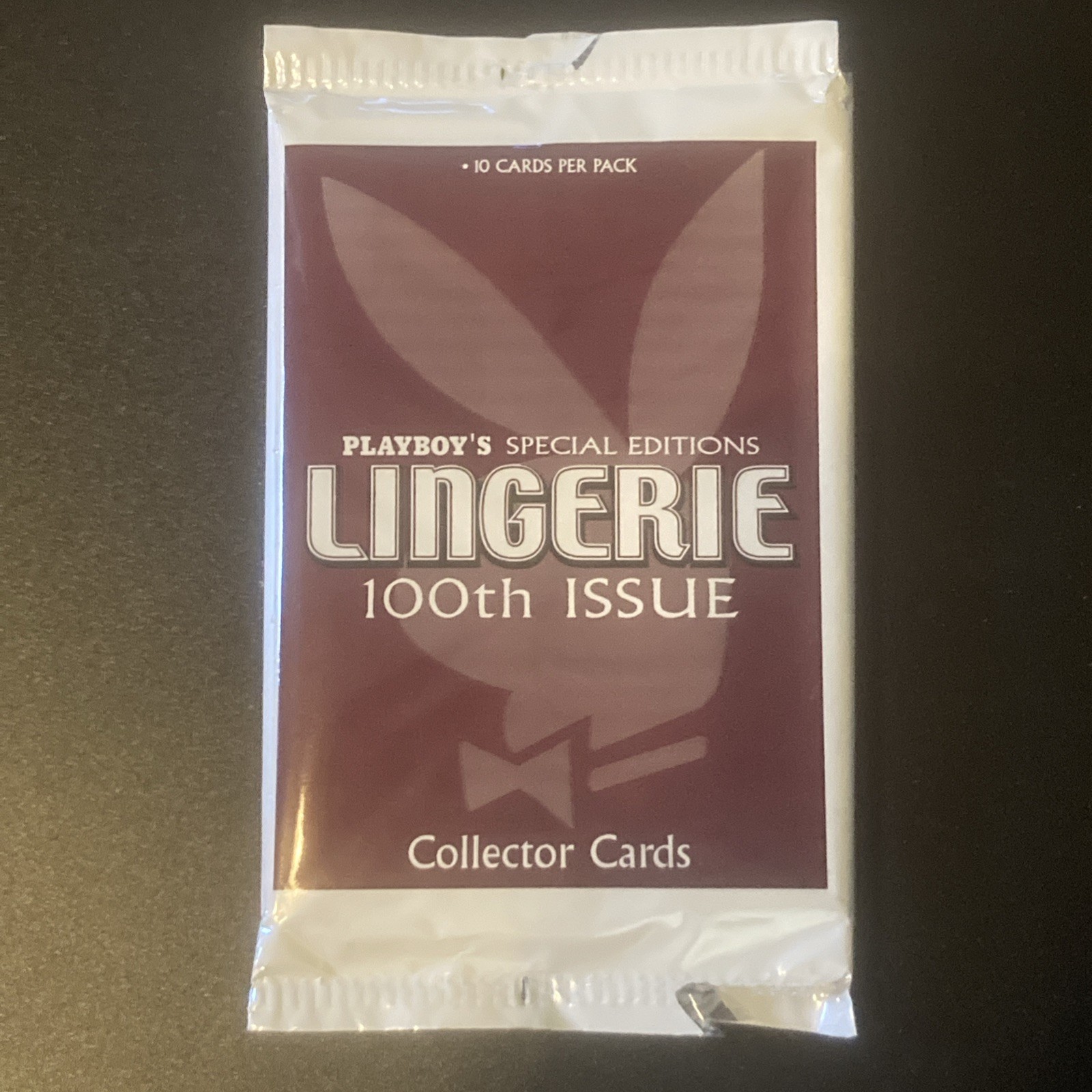 Playboy's Lingerie 100th Issue Trading Cards Booster (10 carte) set raro!