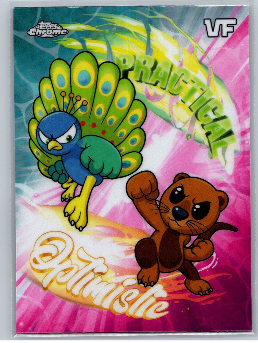 2026 Topps Chrome VeeFriends #BB-9 pratico pavone / lontra ottimista