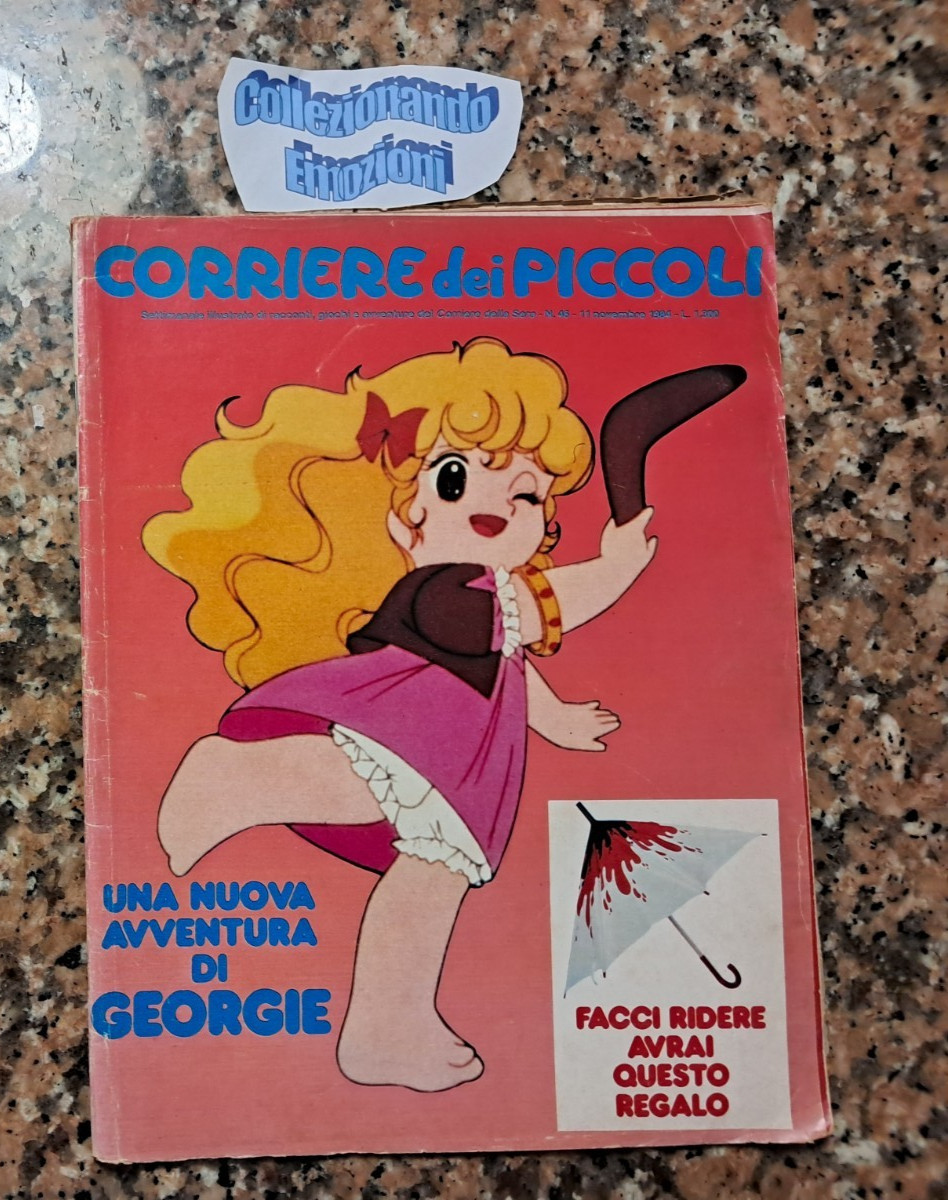 Corriere dei piccoli 46 1984-Georgie-Lady Love-Pac Man-Poster Orfei-