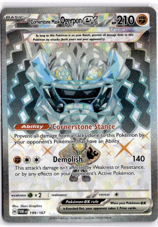 Pokemon: TWM #119/101 Maschera Pietra Angolare Orgerpon ex