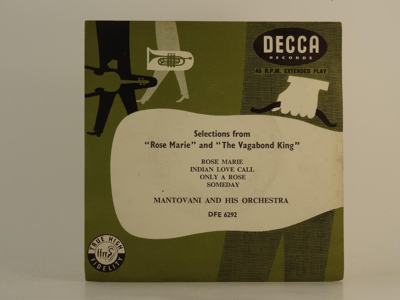 MANTOVANI AND HIS ORCHESTRA SELECTIONS FROM ROSE MARIE AND THE VAGABOND K (84) 4