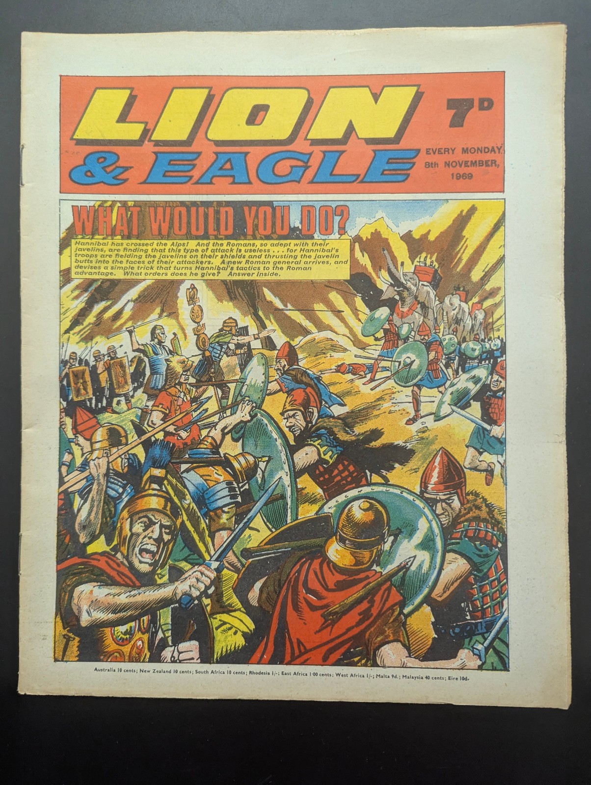 Lion and Eagle Comic 8th November 1969, Fleetway Publishing