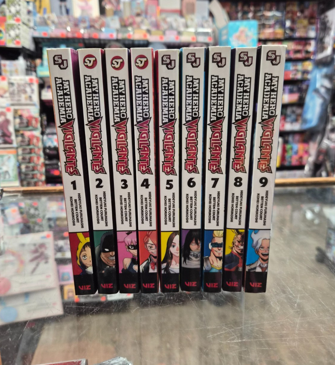 My Hero Academia Vigilantes Vol. Pacchetto manga inglese 1-9 Viz (usato)