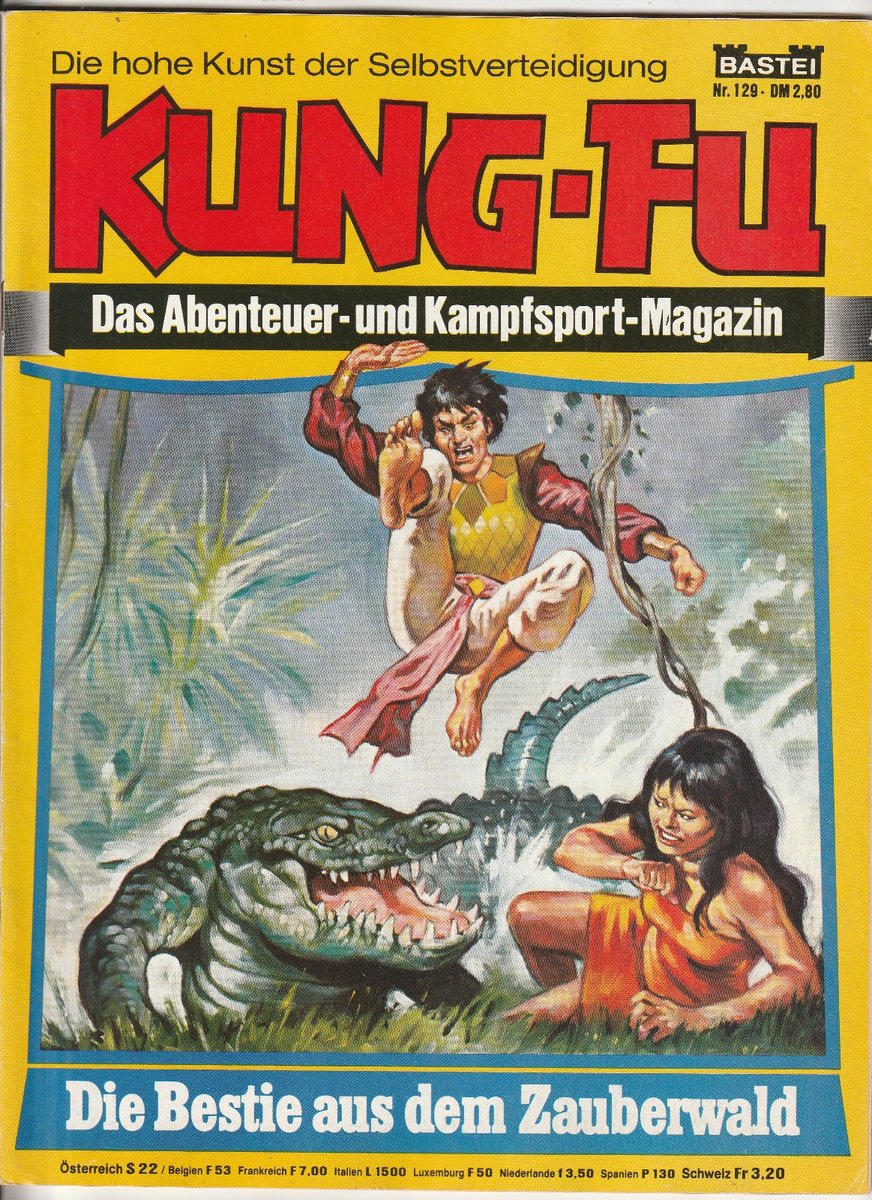 ✪ KUNG-FU #129 La bestia della magia... + poster, Bastione 1979 COMICHEFT TOP Z1