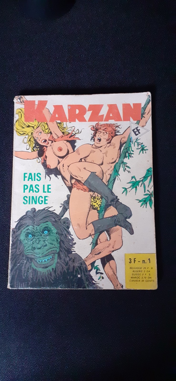 ELVIFRANCE  KARZAN    N°1   1976   BON ETAT
