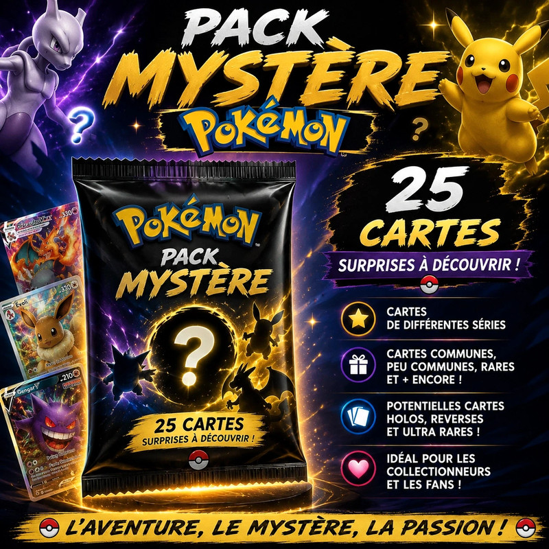 Pack mystère pokemon