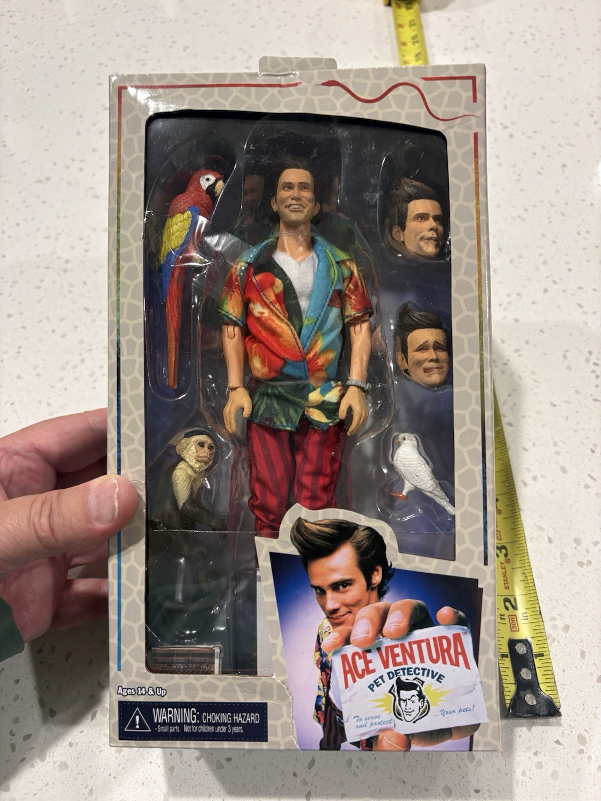 Modellino NECA Ace Ventura Pet Detective nuovo in confezione spedizione gratuita in USA