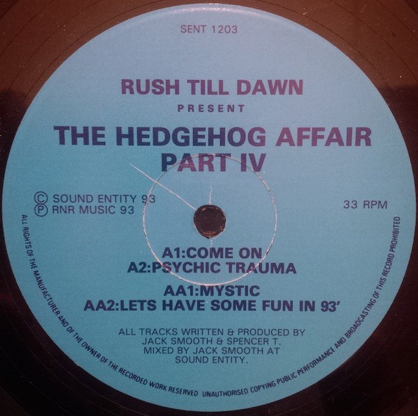 Hedgehog Affair - Rush Till Dawn Present The Hedgehog Affair Part IV (12") (Very