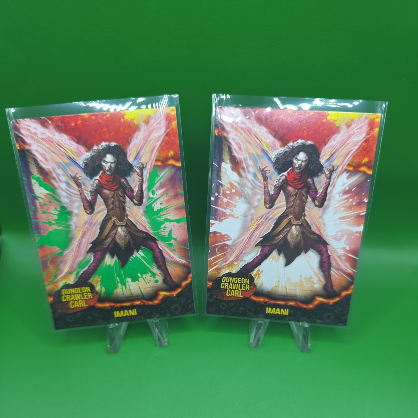 Borant Dungeon Crawler Carl Imani #19 Emerald Green Variant Card + Base 