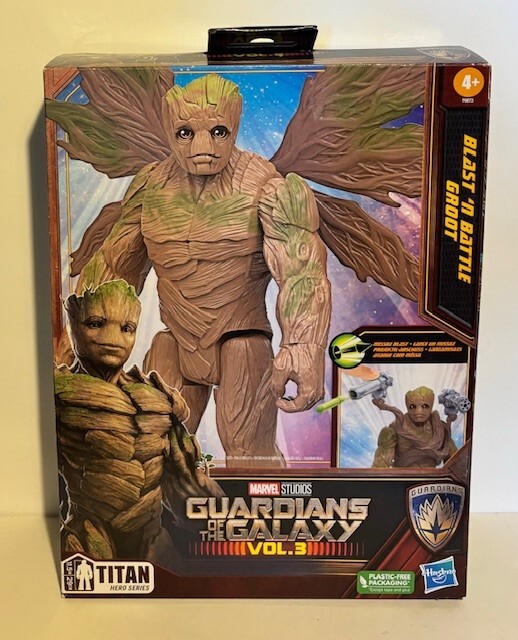 Marvel Guardians of the Galaxy Vol. 3 Blast 'N Battle GROOT Action Figure