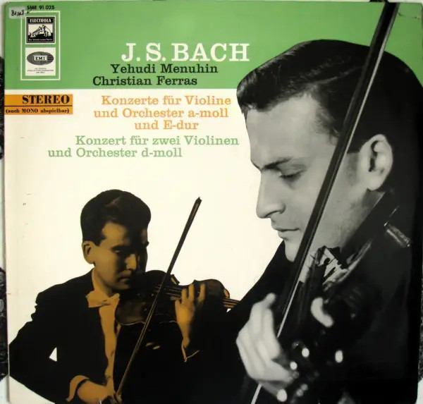 LP Bach (menuhin / Ferras) concerti per violino e orchestra in si minore e...