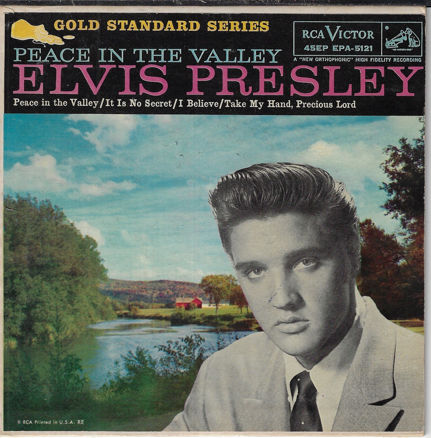ELVIS PRESLEY PEACE IN THE VALLEY USED 7" 45RPM
