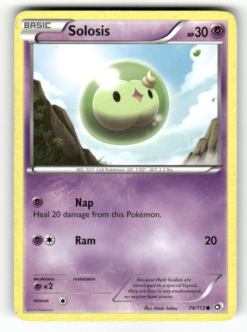Solosis (74) 74/113 Tesori Leggendari Comuni Pokemon Giocato Leggermente