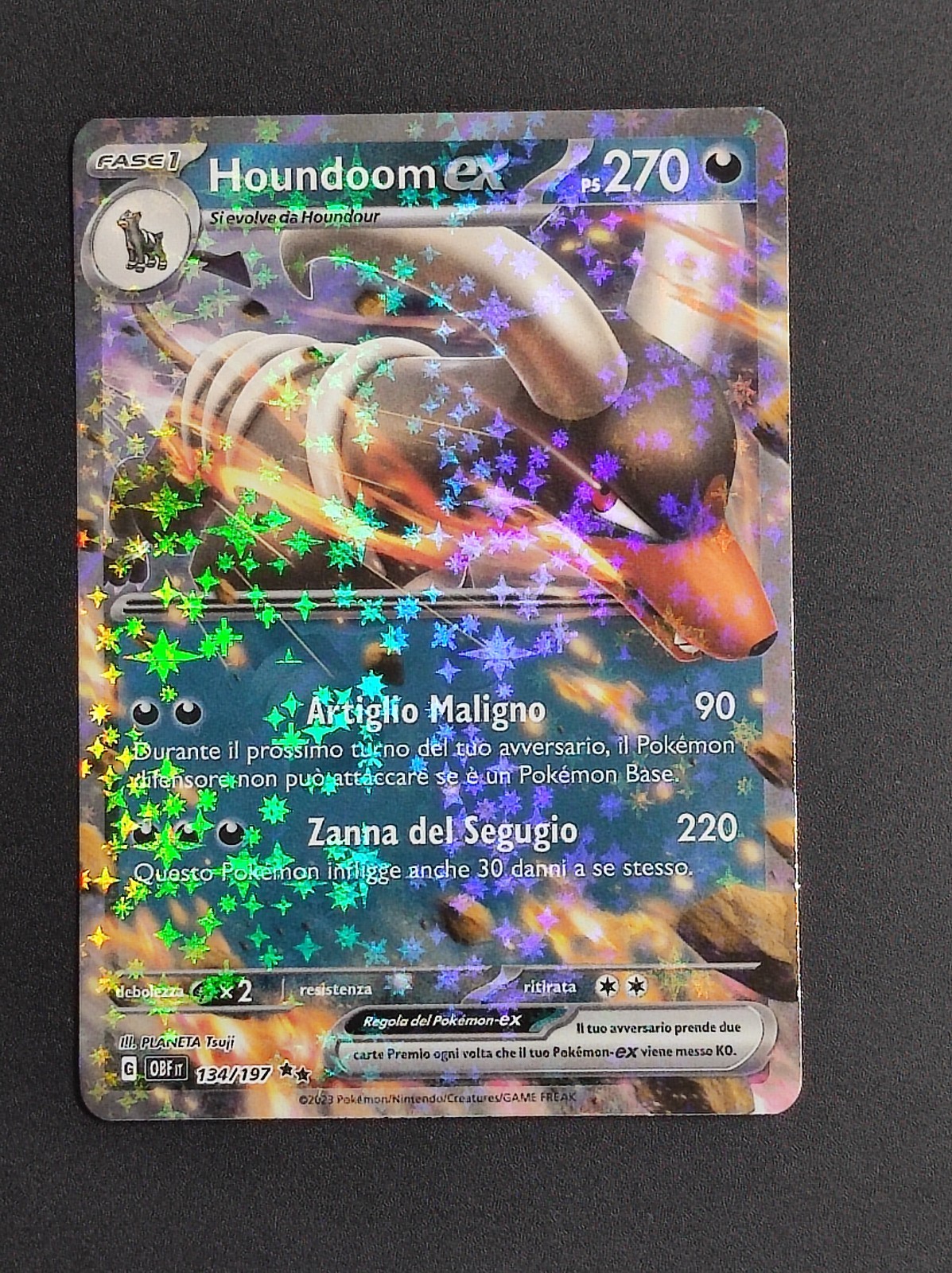 HOUNDOOM EX – 134/197 – OBF IT – OSSIDIANA INFUOCATA - POKèMON