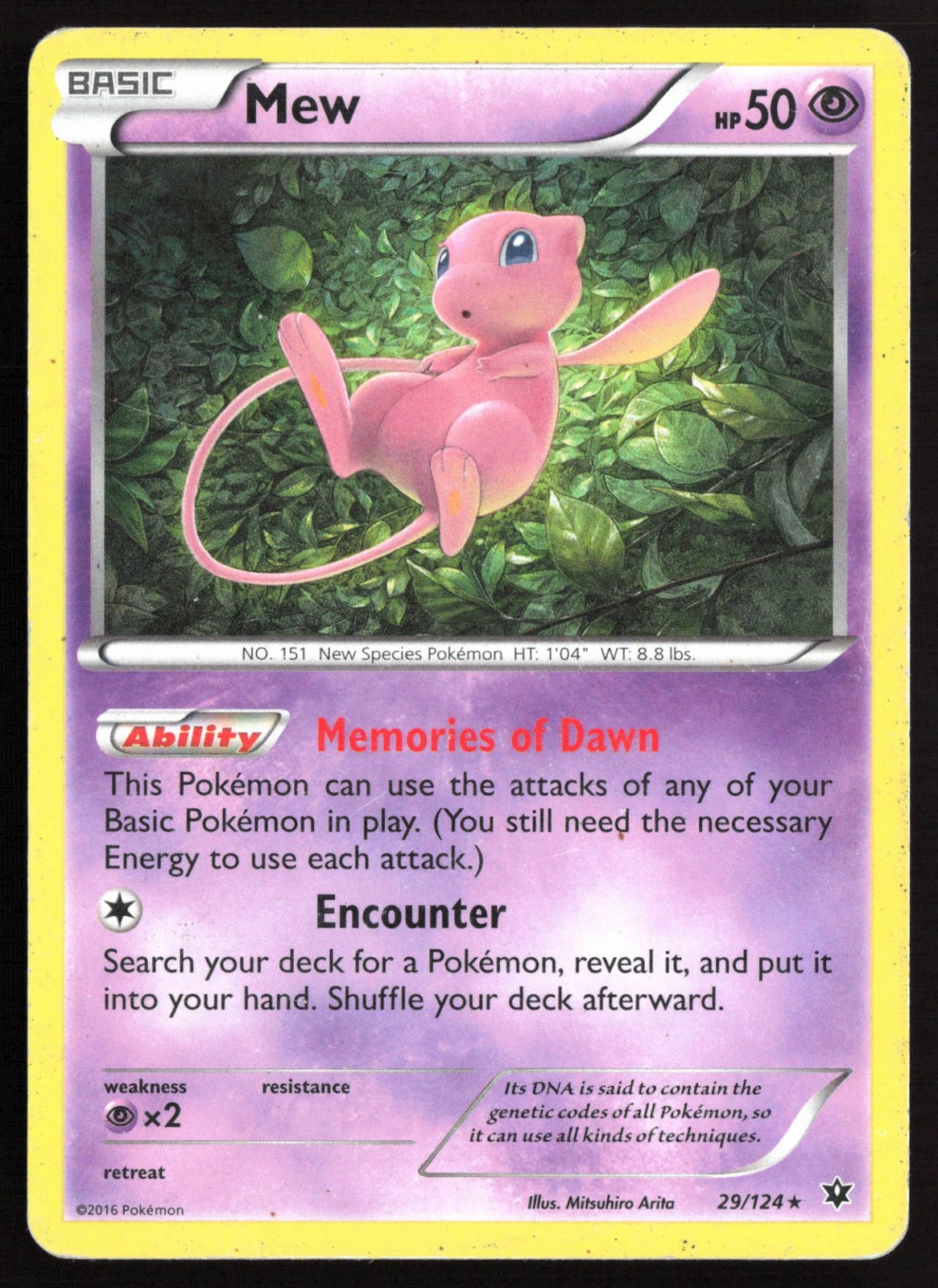 Pokemon Mew Holo XY - Il destino si scontra 29/124 HP