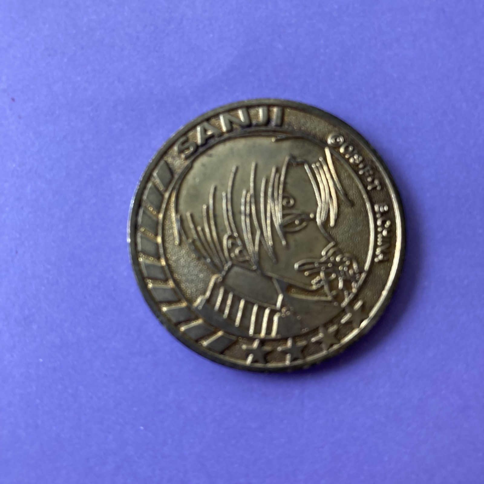 One Piece Straw Hat Luffy Skull 100B Berry Coin Sanji Metal Collectible Japanese