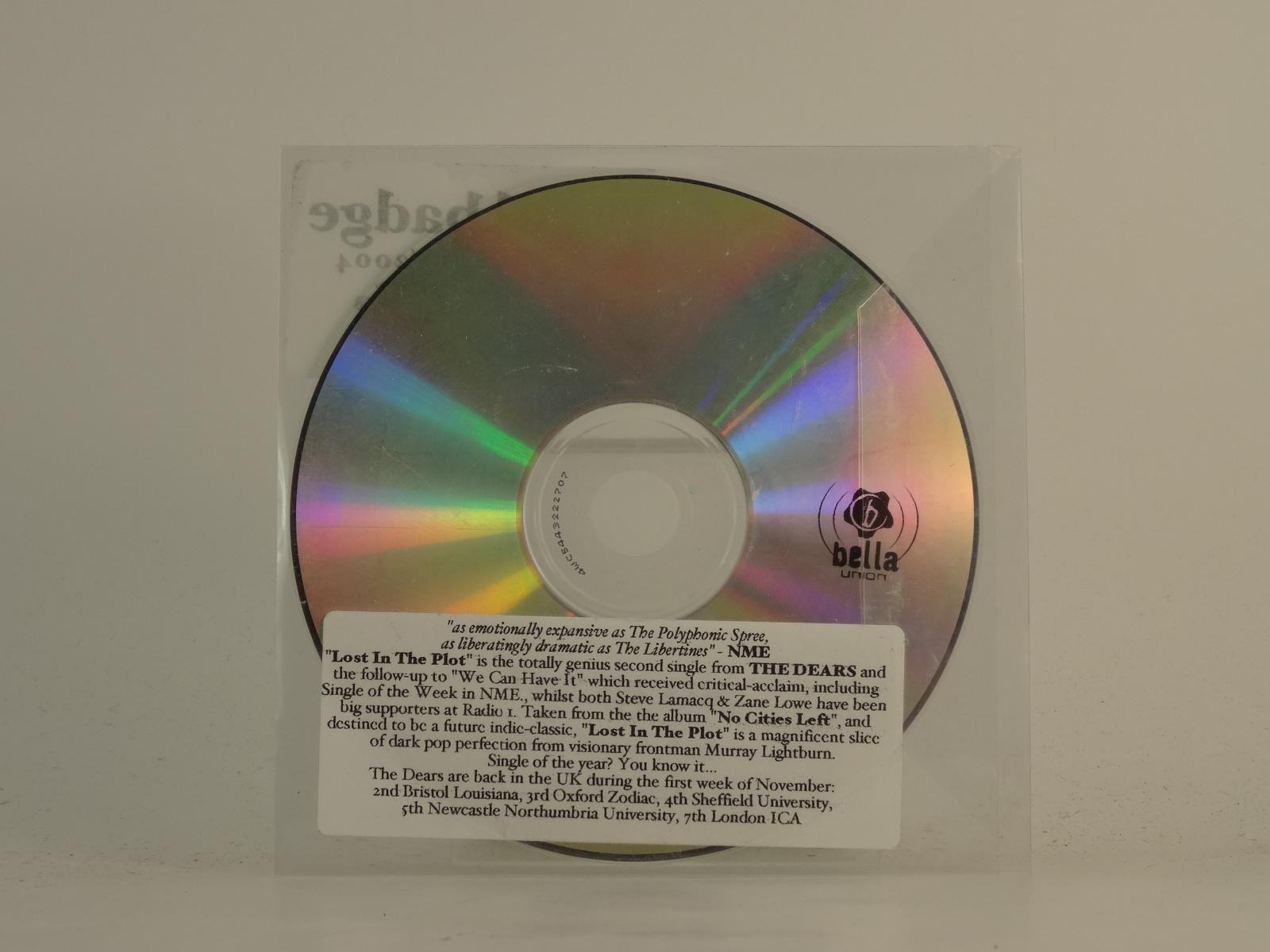 THE DEARS LOST IN THE PLOT (H1) 1 Track Promo CD Single plus Plastic Sleeve 