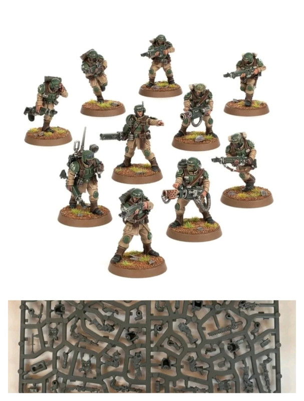10 Cadian shock troops Astra militarum Warhammer40k combat patrol