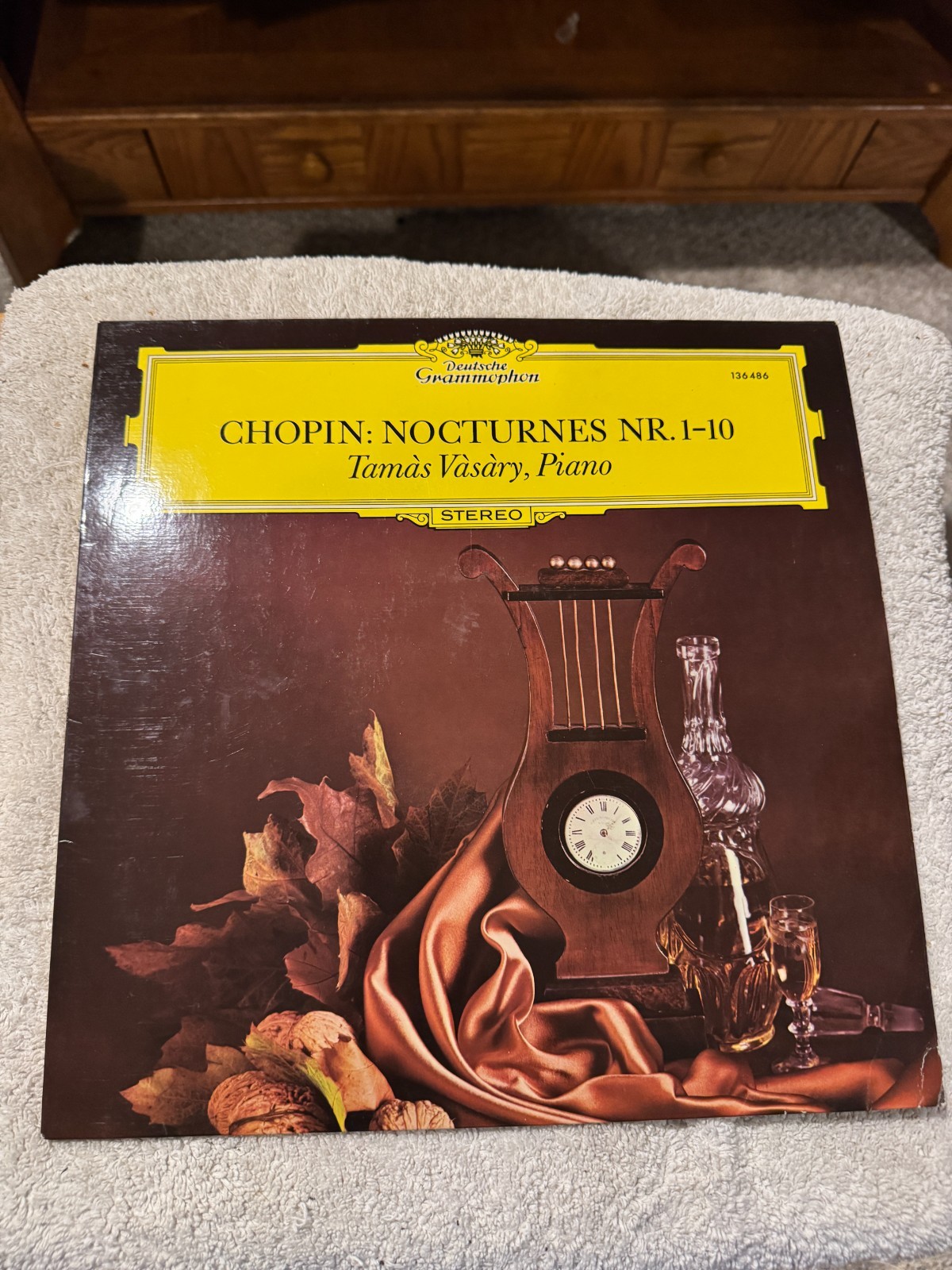 Chopin: Nocturnes Nr. 1-10 - Tamas Vasary Piano LP - GOOD CONDITION W/DUST SLEEV