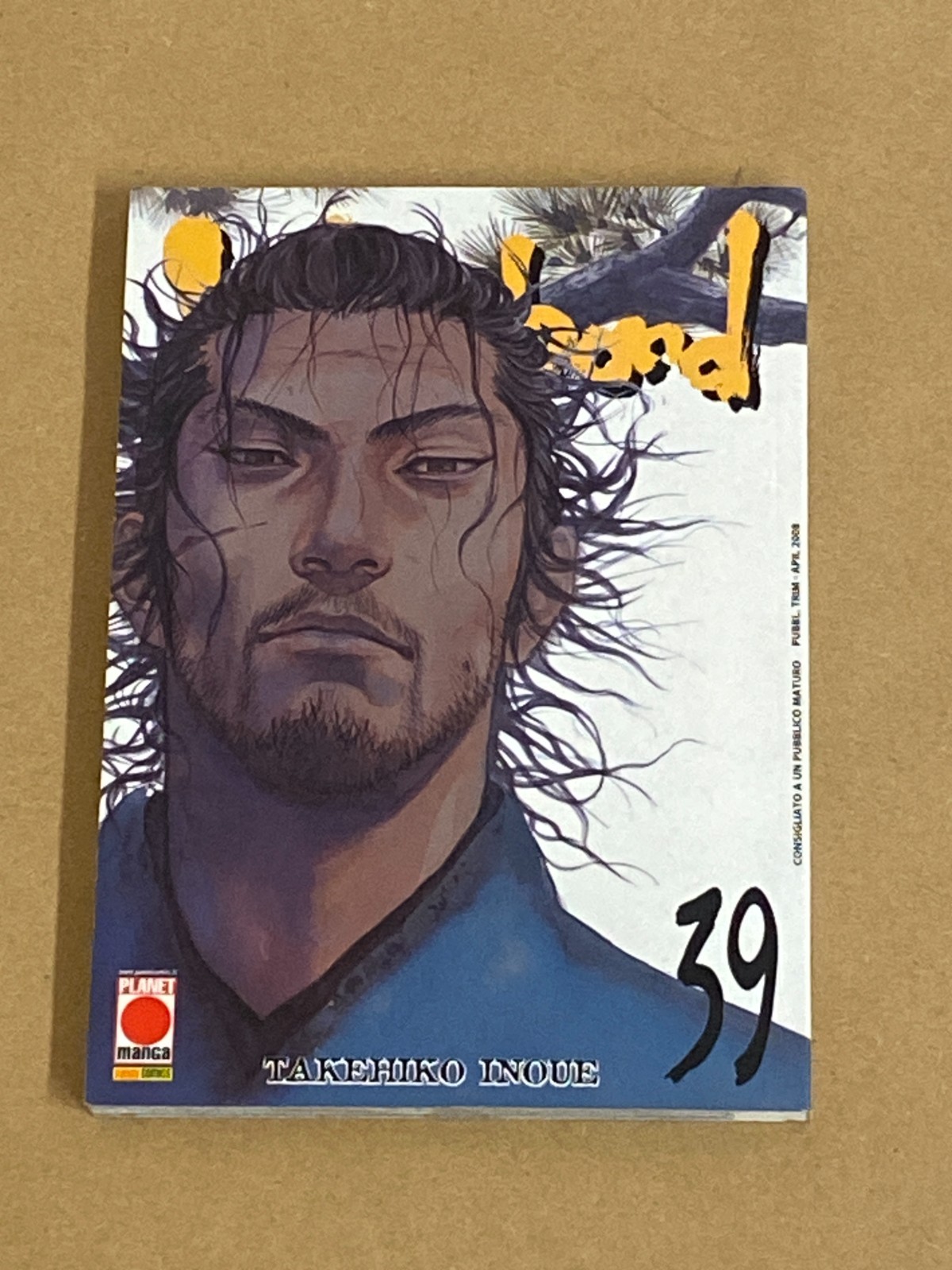 VAGABOND 39 PRIMA EDIZIONE, Panini Comics (2008) ESAURITO.