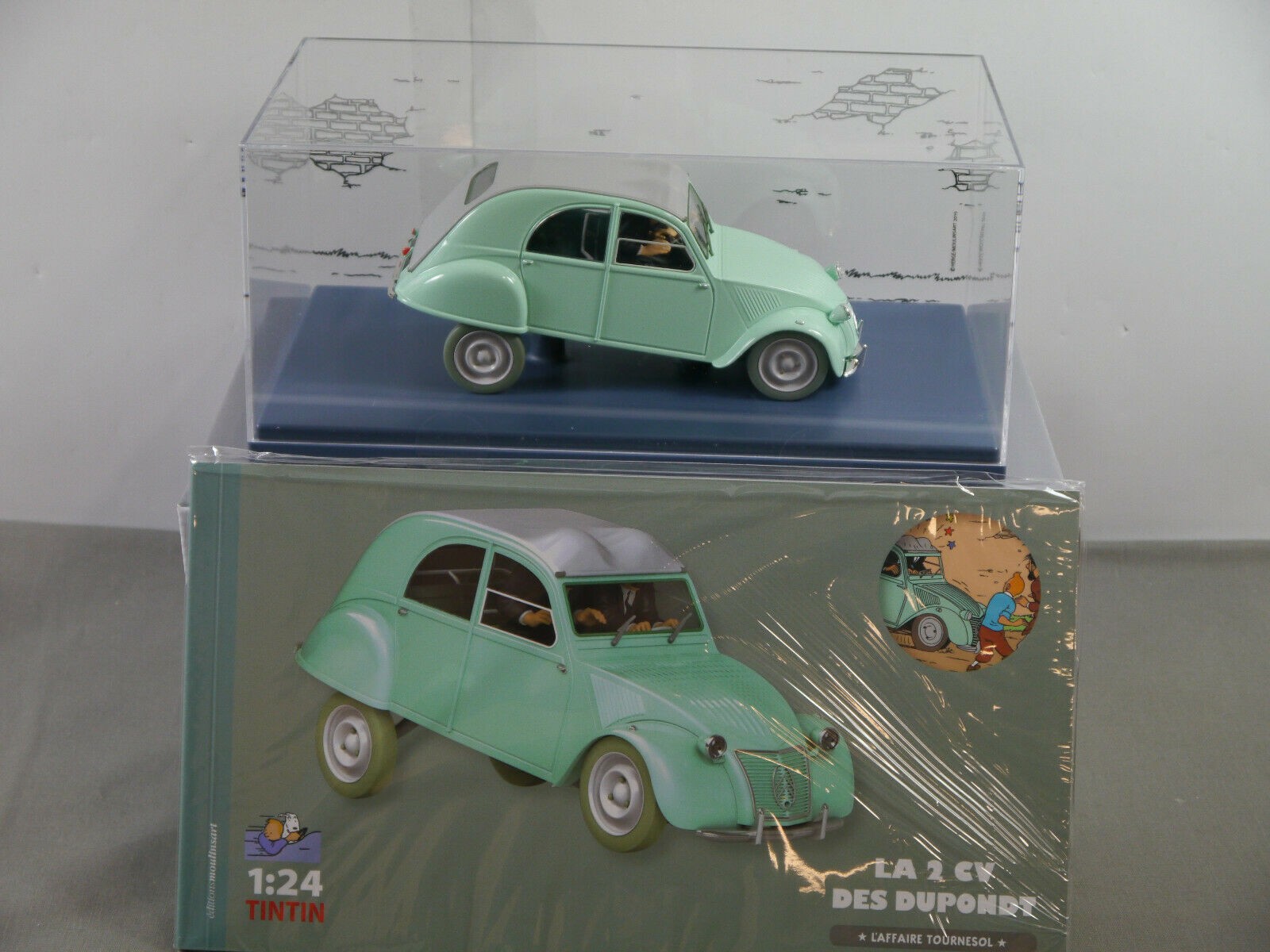 Modellino auto TIM & STRUPPI Tintin 8 Citroen 2 CV 29908 Moulinsart 1/24