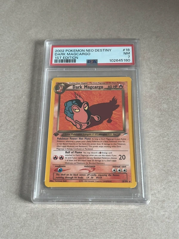 Dark Magcargo 1st Edition PSA 7