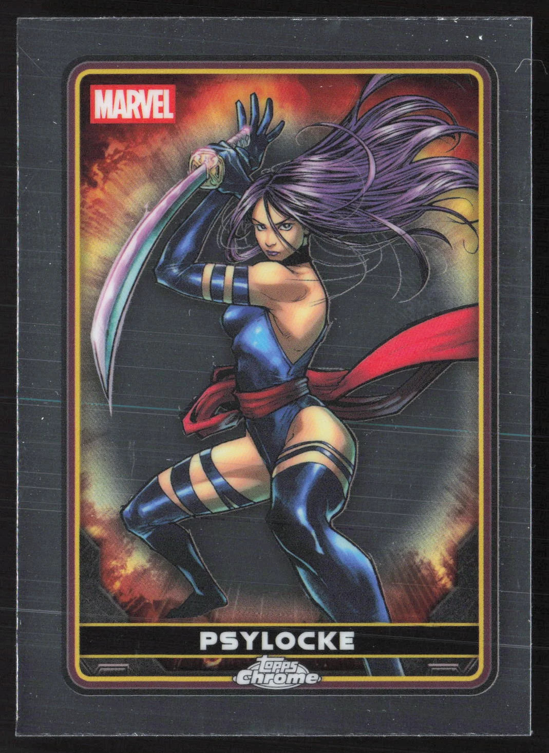 2025 Topps Chrome Marvel Deadpool Psylocke #8