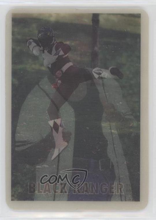 Avon Mighty Morphin Power Rangers 1995 lenticolare Black Ranger Zack #BKRA 1p5