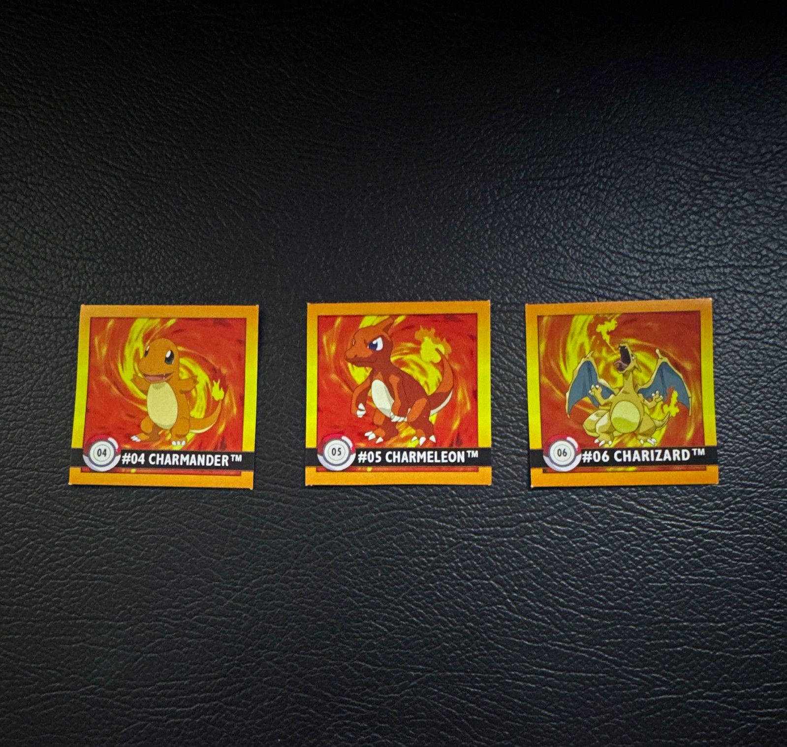 Adesivi Pokemon Artbox 1999 #04-06 Charmander Charmeleon Charizard