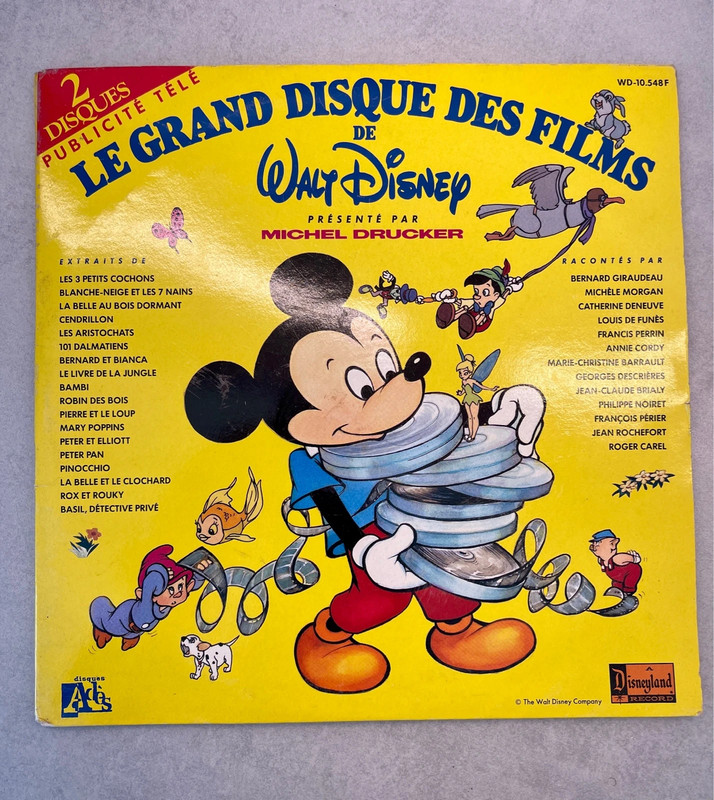 2 Vinyle disney michel drucker