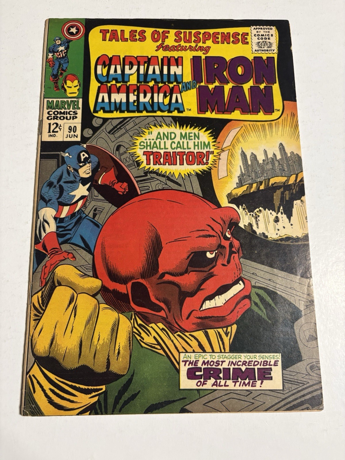 Tales of Suspense 90 1967 Captain America Iron Man Red Skull Silver Age Marvel