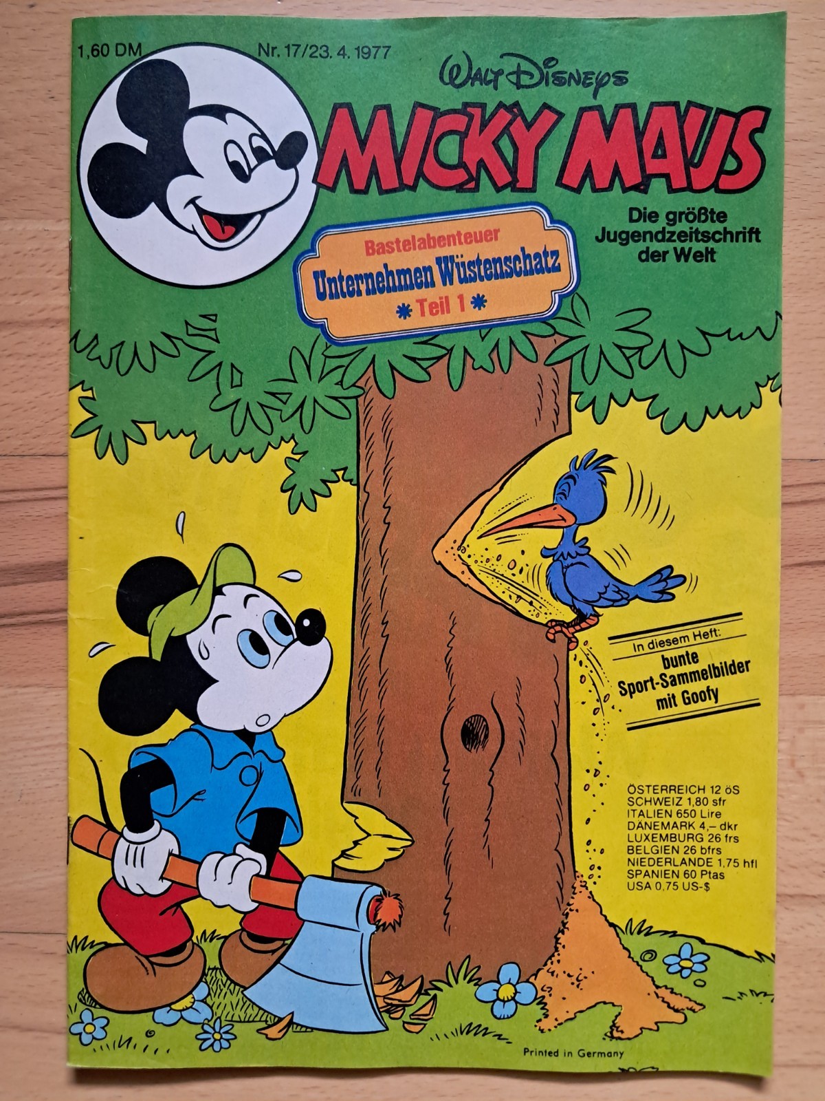 Topolino n.17 del 23.4.1977 con avventura artigianale + angolo di raccolta - TOP Z1