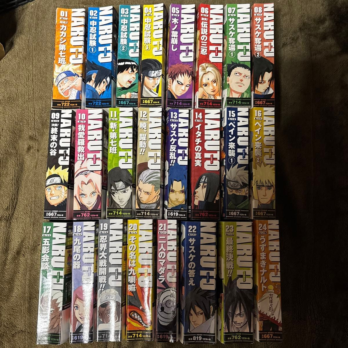 NARUTO Manga Convenience Store Edition Vol 1-24 Set Completo Fumetti Giapponesi JP