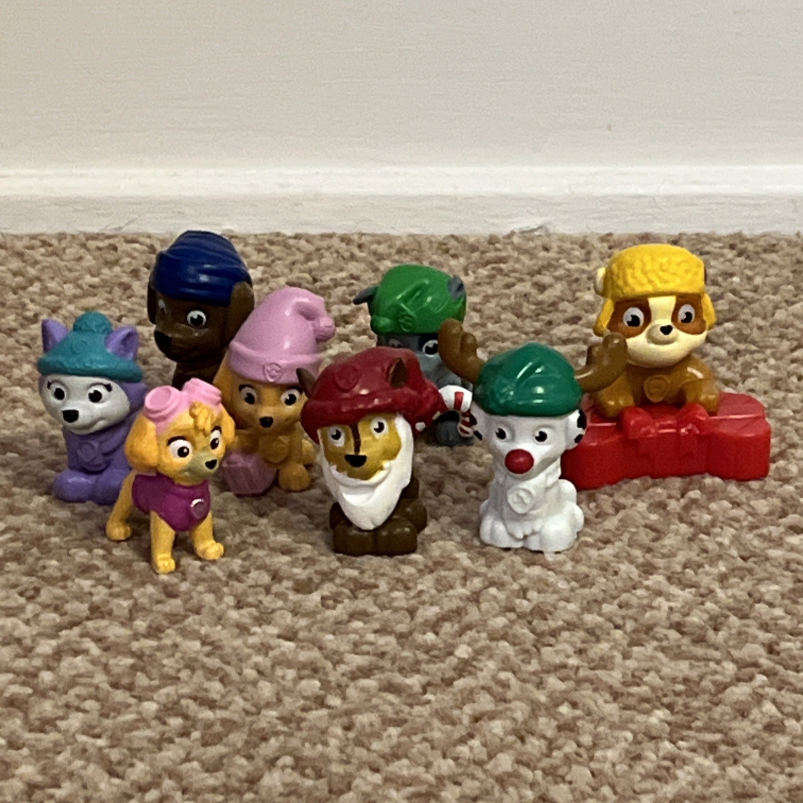 Pacchetto minifigure Paw Patrol x 8 Chase, Skye, Rubble, Rocky Christmas 