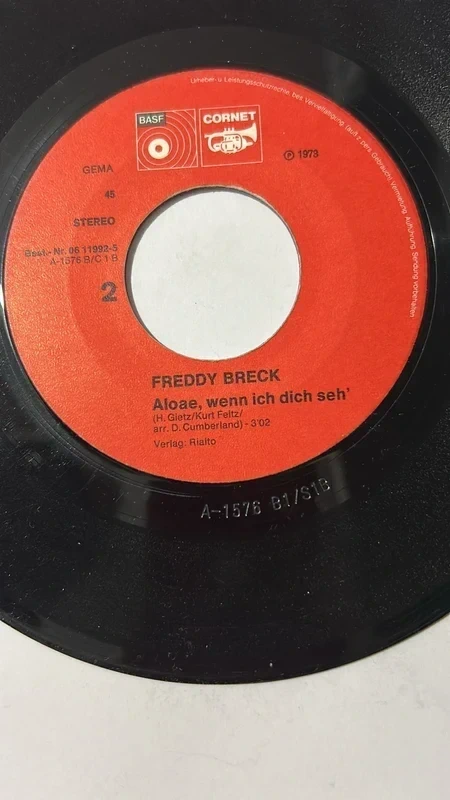 Disco 45 Giri Freddy Breck – Halli Hallo / Aloae, wenn ich dich seh' (1973) Senza Custodia