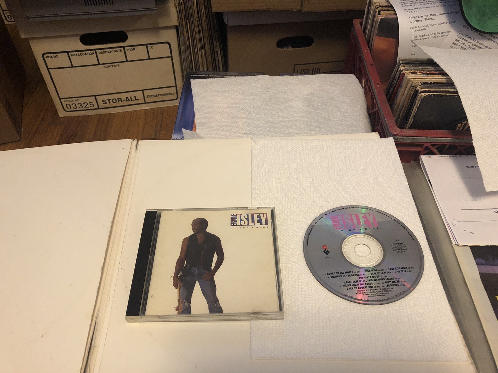 Ernie Isley High Wire Music CD, 1990 Elektra Records R&B Soul