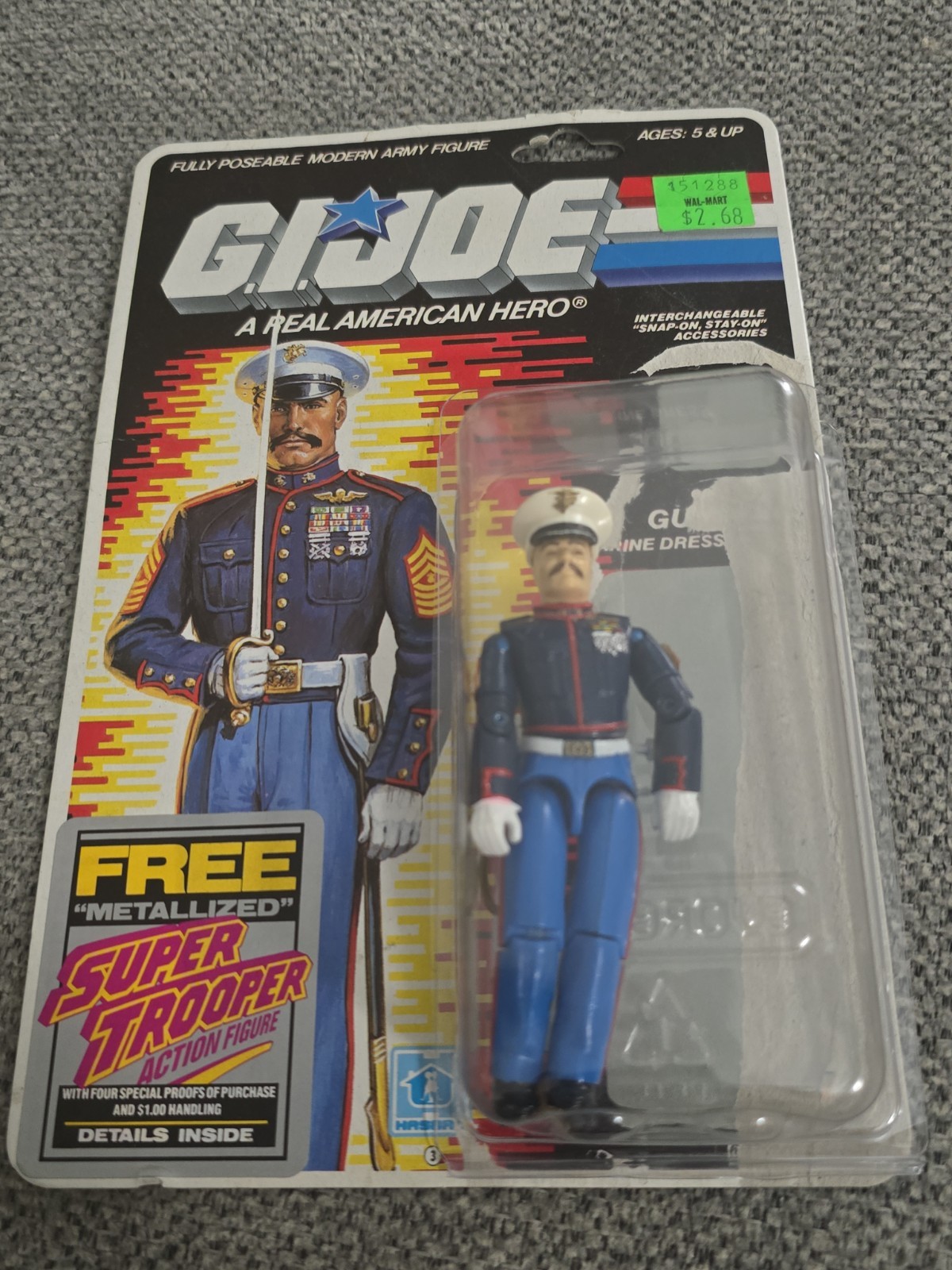 GI Joe Gung Ho 100% Completo Non Tagliato Scheda Completa 1987 Hasbro ARAH Frigo