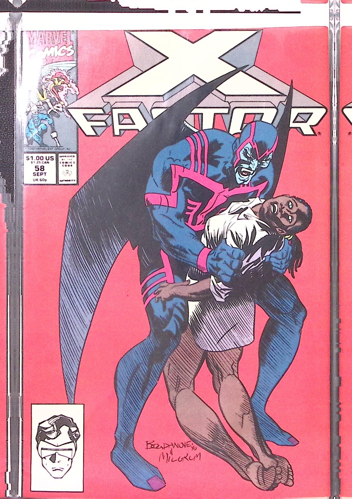 1990 X FACTOR #58 SEPT MARVEL COMICS VAMPIRE ARCHANGEL COVER EXC Z2010