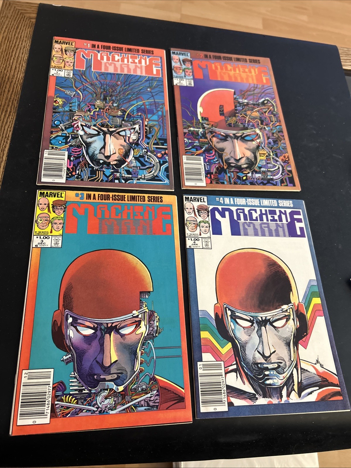 Machine Man # 1-4 COMPLETE SET 1984 Barry Windsor Smith Canadian newsstand VF+