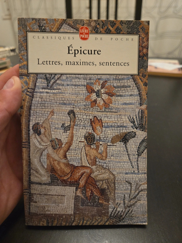 Livre: "Epicure. Lettres, maximes, sentences"