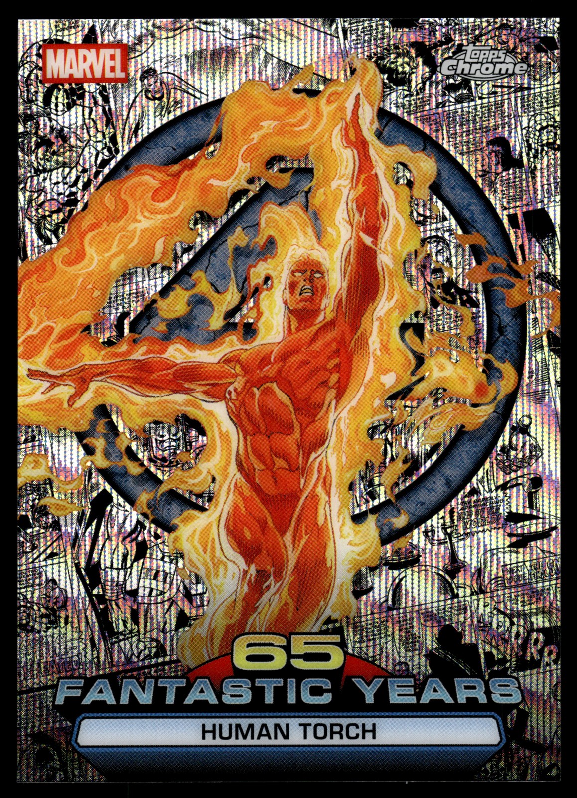 2026 Topps Chrome Marvel Comics #FY-03 Torcia Umana 65 anni fantastici