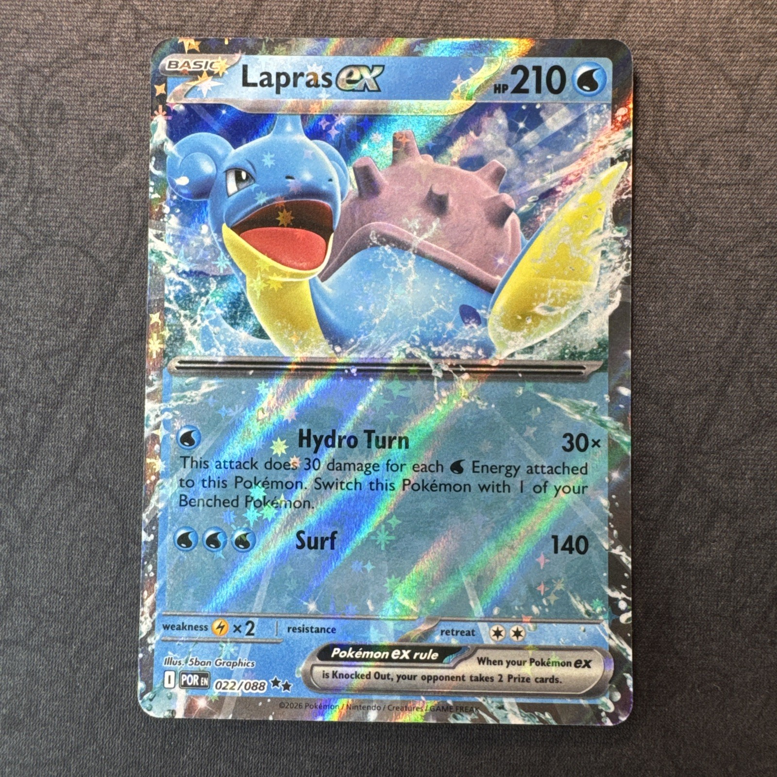 Lapras ex 022/088 Me03: Pokemon Holo ordine perfetto