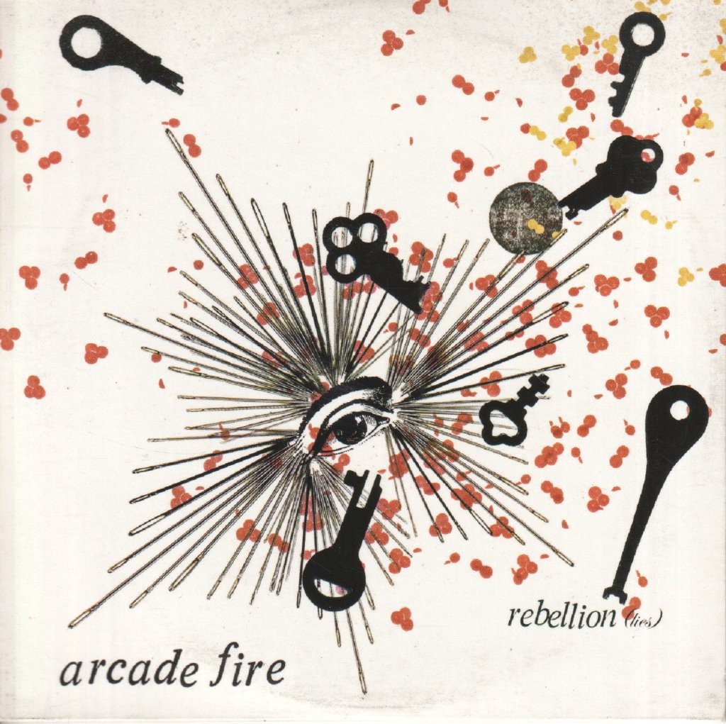 Arcade Fire Rebellion CDr UK Rough Trade 2004 official cdr promo in card sleeve