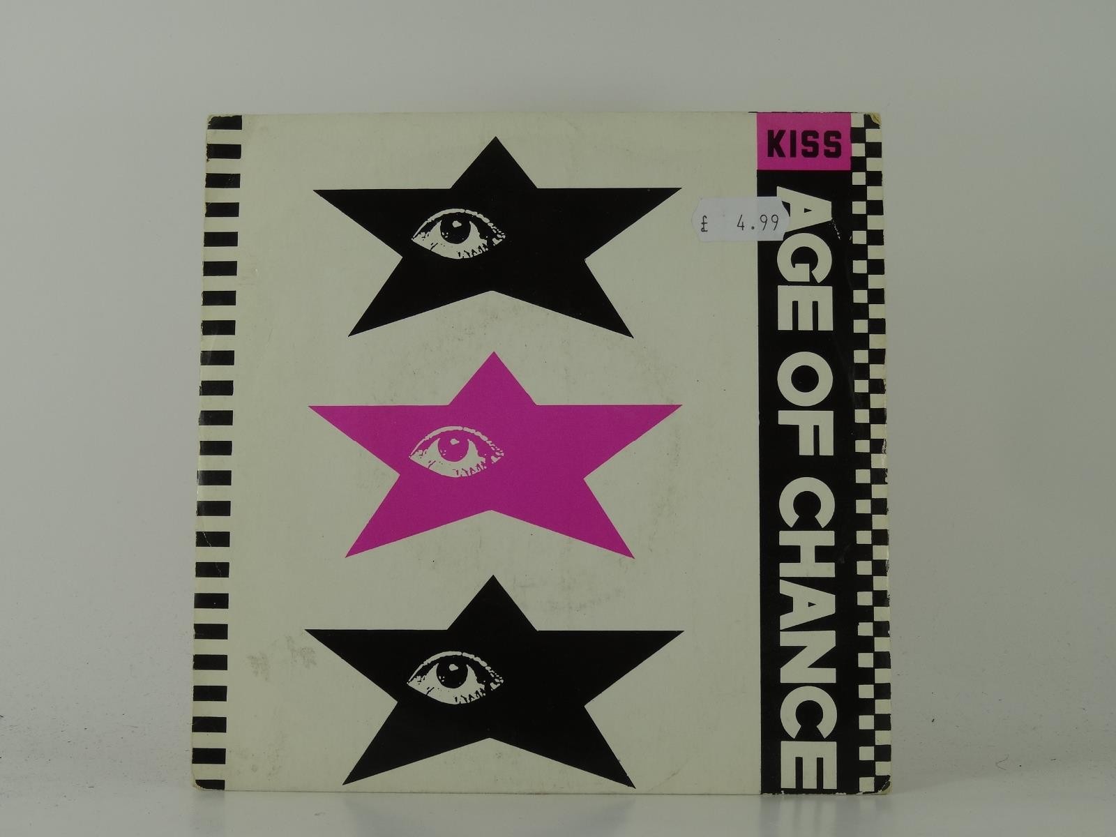 AGE OF CHANCE KISS/CRASH CONCIOUS (5) 2 Track 7" Single including Picture Sleeve