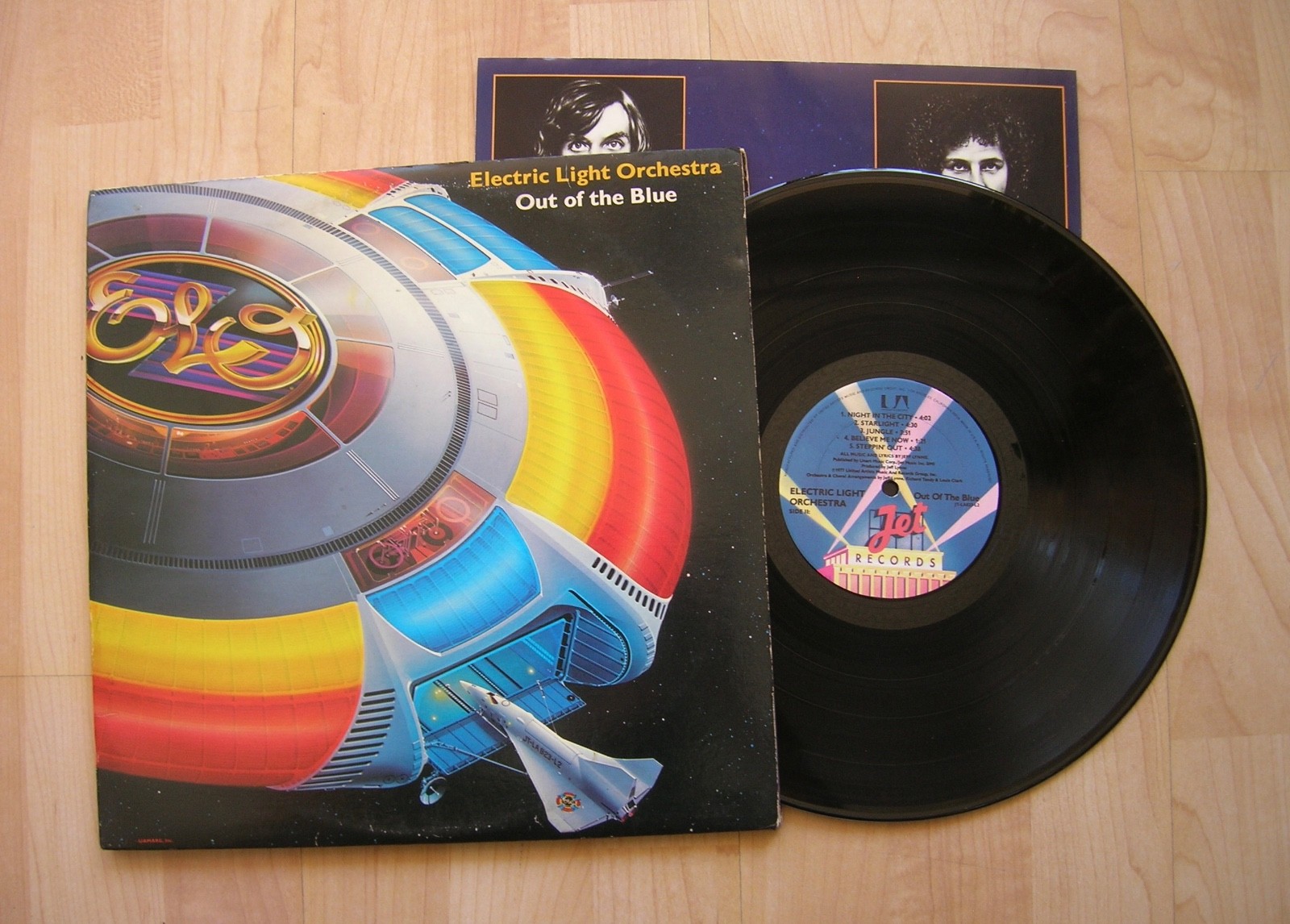 Electric Light Orchestra ELO Out of the Blue Jet 2LP +poster orig 1977  NM