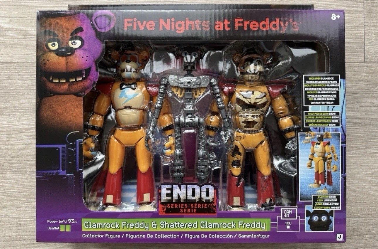 Five Nights at Freddy's FNAF GLAMROCK FREDDY SHATTERED FREDDY Endo Series Wave 3